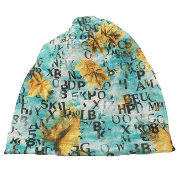 ALTOBEFUN Brand Toamna Și Iarna cu Dublă utilizare Pălării Pentru Femei Femei Eșarfă Masca de Fata Subțire Scrisoare Design Chelioși Și Căciuli BHT008