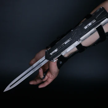 Noul Metal stil Diferit blade Lamă Ascunsă Maneca sabia de Acțiune Figura Ascunse Lama Edward Arme Mâneci săbii poate de ejecție