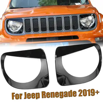 2 BUC Fata de Lumina Farurilor Lampa Ochi Furioși ABS Capacul Ornamental Pentru Jeep Renegade 2019-2020