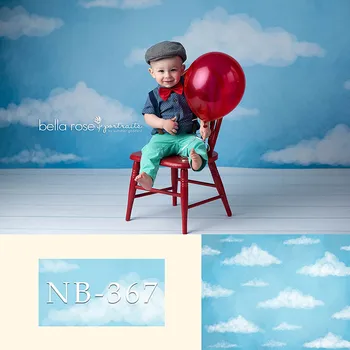 NeoBack Fotografie Fundal Nou-Născut Cerul Albastru Nor Alb Fotografice De Fundal Copil De Dus Decoratiuni Foto Studio Foto