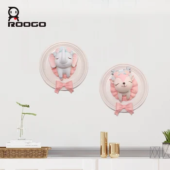 Roogo Aer Balet Agățat de Perete Boluri Decor Acasă Accesorii 3D Rășină Drăguț Plăci de Animale Ambarcațiunile de Feluri de mâncare Cadou Pentru Prieteni