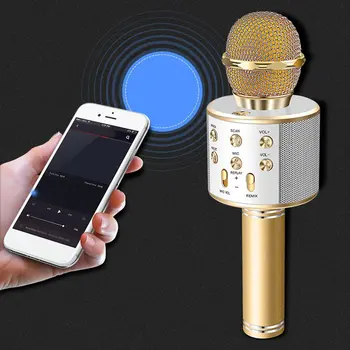 Bluetooth KTV Wireless Karaoke Portabil Microfon USB Player Mic Difuzor Portabil Crăciun, Ziua de naștere Acasă Petrecere FIERBINTE
