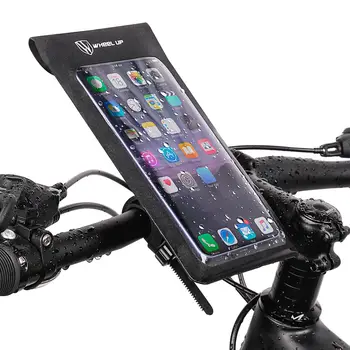 Rezistent la apa Ghidon Bicicleta cu Suport pentru Telefon de Ciclism Touchscreen telefon Mobil Mount Sac Universal se potrivesc pentru telefoane mobile pana la 6,7 cm