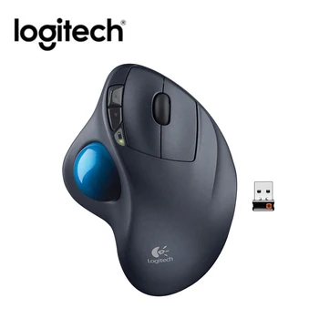 Logitech M570 2.4 GHz Wireless Mouse Trackball 540DPI Ergonomic Mouse-ul pentru Desktop, Laptop-Calculator PC cu Micro Receptor fără Fir