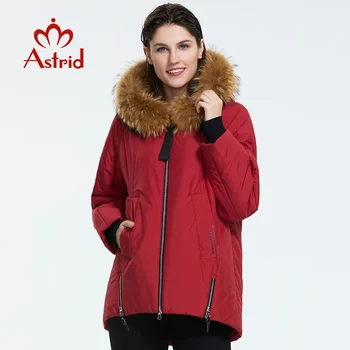 Astrid2019 Iarna noi sosirea în jos jacheta femei și guler de blană groasă de bumbac vrac îmbrăcăminte îmbrăcăminte de calitate haina de iarna LA-9227