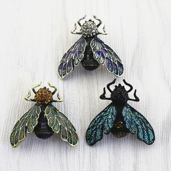 Epocă de Albine Brosa Picătură Glazura email Pictat Insecte Cunoscute Beetle Broșe Cupluri Ac en-Gros