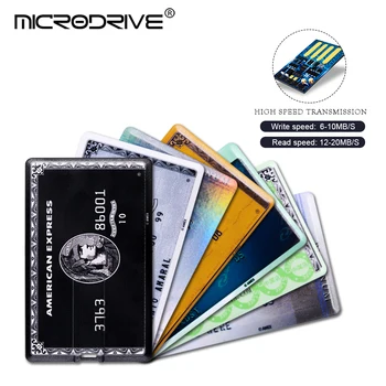 Noi 32gb 64gb 128gb usb 2.0 flash drive Credit Bancar VIP Card Flash memory stick 4gb 8b 16gb Disc U pendrive pentru American Express