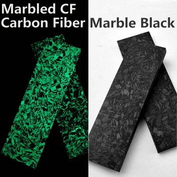 Marmorat CF Luminos Fibra de Carbon Bord Model de Marmură False din Fibra de Carbon Haotic Rășină Rășină Material Mâner