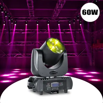 Mingzhi 60W Fascicul Condus în mișcare cap lumina etapa de iluminat Pentru Petrecere Disco DJ efect de Lumină