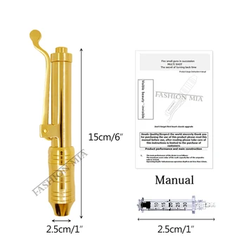 Mezo injecție arma 0,3 ml de aur hialuronic creion Pentru Buze Nu Ac Hialuron Pen Dermal Filler Caneta Hialuronic Pen Acido Hialuronico