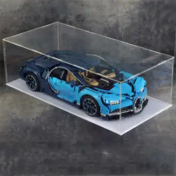 DIY Afișaj-Acrilic Caz de Auto-a Instala Clar Cub Cutie LEGO pentru Porsche 911 GT3 RS pentru Bugatti 42056 42096 42083 Cărămizi de Jucărie