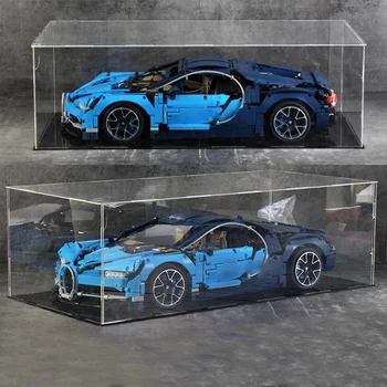DIY Afișaj-Acrilic Caz de Auto-a Instala Clar Cub Cutie LEGO pentru Porsche 911 GT3 RS pentru Bugatti 42056 42096 42083 Cărămizi de Jucărie