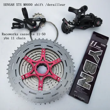 MTB 1*11 Groupset 11 Viteza de 11-50T Casetă Schimbator Spate Schimbătorul de Viteze în Lanț 11S Bicicleta 1 x 11 kit Pentru Shimano XT M8000 SRAM