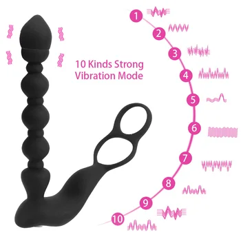 Căldură Margele Wireless Vibrator Anal Plug Sex Instrumente Pentru Cupluri Barbati Penis Inel Femeia Patrunde Barbatul Jucarii Sex Masculin Masturbator Mașină Erotic Shop