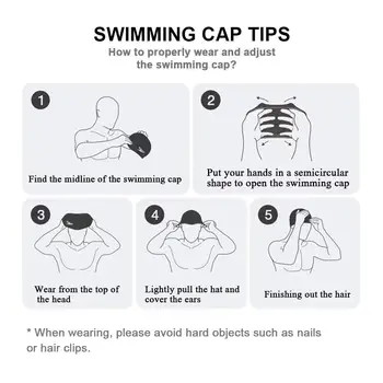 Cască de înot Silicon rezistent la apa de Înot Capace pentru Barbati Femei Copii Adulti Parul Lung Piscină Pălărie cu Urechi Capacul Protector Echipament de Scufundare