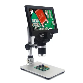 De dimensiuni mari G1200 Electronic Microscop Digital 12MP 7 Inch Bază Mare Ecran LCD de 1-1200X Continuă Amplificare Instrument Lupa