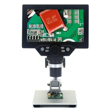 De dimensiuni mari G1200 Electronic Microscop Digital 12MP 7 Inch Bază Mare Ecran LCD de 1-1200X Continuă Amplificare Instrument Lupa
