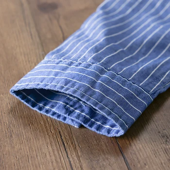 Noua Franta stil cu mâneci lungi din bumbac tricouri barbati brand camasa casual pentru barbati, stripe mens tricou confortabil primăvară, tricouri de sex masculin topuri