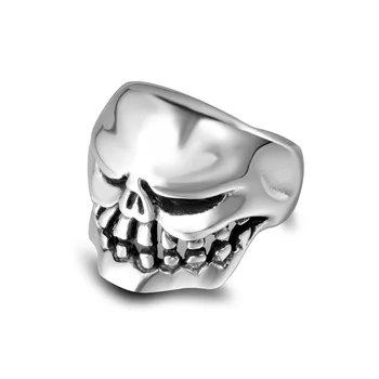 Unic Monstru Urât Craniu de Modelare Viking Inel de Personalitate, Stilul Punk Oțel de Titan Bijuterii NOI 7-12 Dimensiune