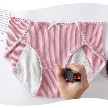 Femeile Menstruale Chilotei De Bumbac Organic Boxeri Lenjerie Termică Pantaloni Scurți Fiziologice Pantaloni Menstrual Feminin Absorbanți Lenjerie