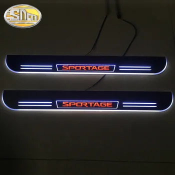 2 BUC Acrilice LED-uri Dinamice Pragului de Ușă Mașină de Uzură Placa Pedala Pragul Cale bun venit Lumina Pentru Kia Sportage 2009 - 2020
