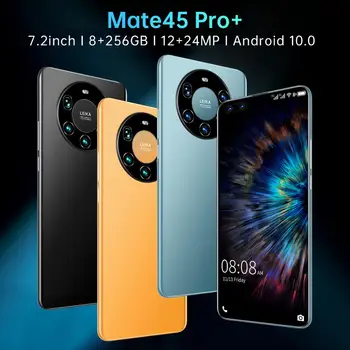 2021 HUAWE Mate45 Pro+ Smartphone 7.2 Inch Ecran Complet Octa Core 5000mAh 8GB 256GB 4G LTE de Rețea 5G Telefon Mobil Global Versiune
