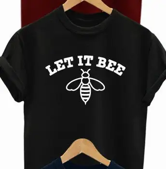 LASA-L BEE Femei tricou Casual, din Bumbac Hipster Amuzant tricou Pentru Doamna Yong Fata Top Tee Picătură Navă ZY-20
