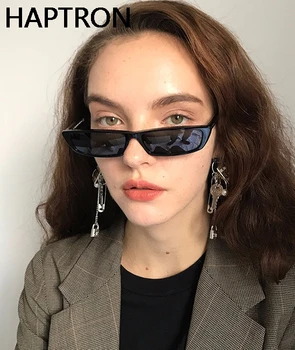 Femei Sexy Mic Dreptunghi ochelari de Soare de Brand Designer de Epocă Ochelari de Soare Retro Ochelari de alb Negru ochelari de soare