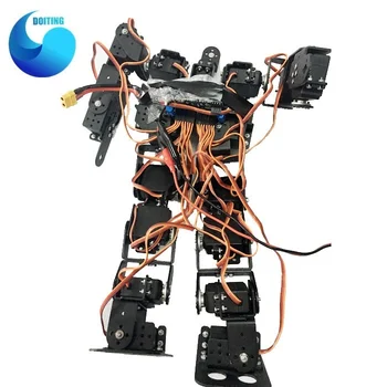 Original 17DOF Biped Robotic Robot Umanoid Robot de Mers pe jos / Biped /Dans/ Robot de învățământ gratuit codul sursă
