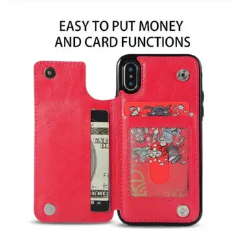 De lux Flip Portofel din Piele de Caz Pentru iPhone 5S 5 SE Funda Sloturi pentru Carduri Sac de Telefon Acoperă Pentru iPhone 7 6S 8 X Xr XS Max Coque