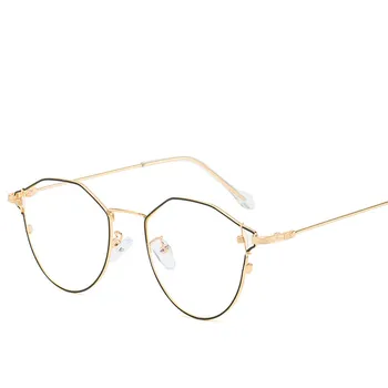 Neregulate Metal Femeie Ochelari Optice De Brand Designer De Ochelari Cadru Plat Retro Lentile Transparente Eyeware Oculos De Grau