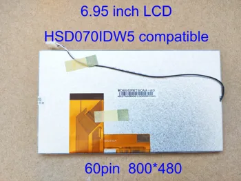 6.95 inch lcd pentru radio auto HSD070IDW5 WD695PHT60AA-A0 167mm*93mm 800*480 60pin