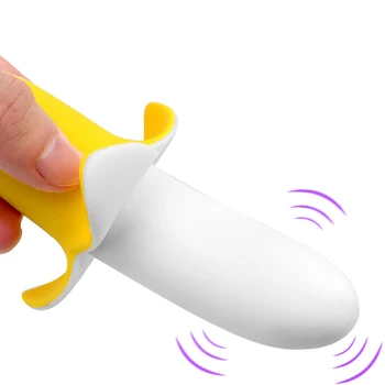 VATINE Moale de Silicon Forma de Banane Vibrator sex Feminin Masturbator Vaginal Stimulator punctul G Dildo Vibrator