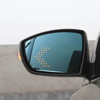 Blind spot Dinamic indicator led oglinda laterală Spate albastru Unghi de vizualizare Larg de sticlă Încălzită pentru Ford Kuga scape ecosport