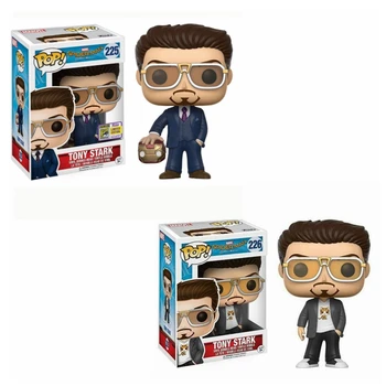 FUNKO POP Spider Man, Iron Man, Tony Stark 225# Figura de Acțiune de Colectare Jucarii model de jucărie cadou