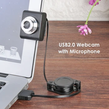 Desktop portabil USB Webcam Cu Microfon Pentru a edita Webcam On-line Celebritate Pe site-ul de Învățare Birou