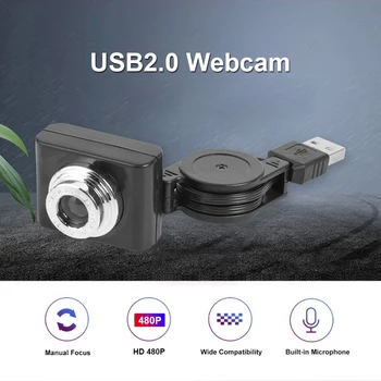 Desktop portabil USB Webcam Cu Microfon Pentru a edita Webcam On-line Celebritate Pe site-ul de Învățare Birou
