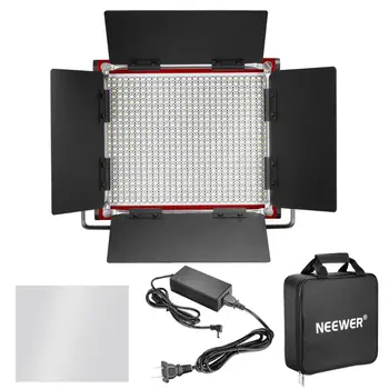 Neewer 2 Pachete Bi-Color Estompat 660 Video cu LED-uri de Lumină cu Stand Kit, 3200-5600K,CRI 96+ Panou cu LED-uri de Iluminat+6,5 Picioare Stand Lumina