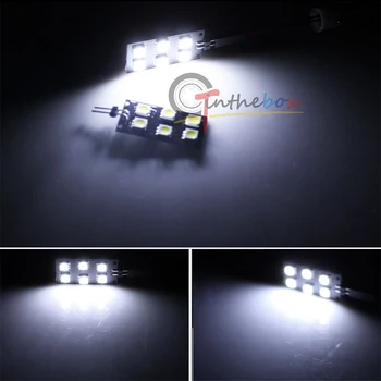 Nu OBC Eroare lumina de Interior 5050-SMD Plug În Panouri cu LED-uri Picioarelor Zonă de Lumini cu 6 SMD Pentru perioada 2008-Audi A4 S4 B8 Lumina Interioara 12V