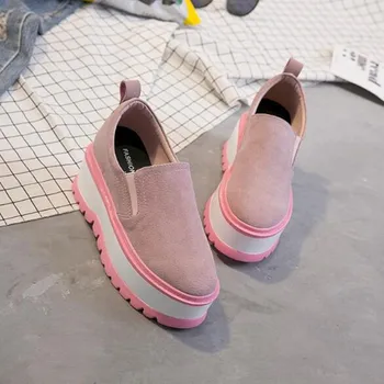 2020 Nouă Primăvară Lumina Crește Platforma Pantofi Femei Adidași Non-alunecare de Pene Înalte Tocuri din Piele Pantofi Femei Pantofi Casual
