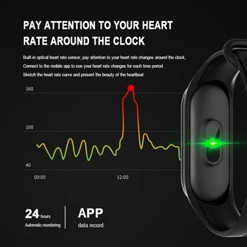 M4 Ceas Inteligent Brățară de Apel Memento Mesaj Heart Rate Monitor de Presiune sanguina Smartwatch pentru Android și IOS