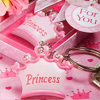 Băiețelul Prinț coroana Imperială cheie lanț cheie inel breloc panglică cutie de cadou copil de dus favoruri suveniruri cadou de nunta 20buc