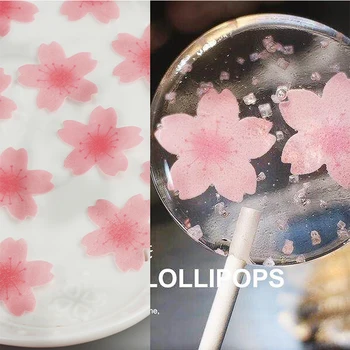 Două Tipuri Japoneză Sakura Comestibile Napolitana Flori de Hârtie Pentru Tort Acadele Decoratiuni oblea comestibile Prăjituri de Decorare