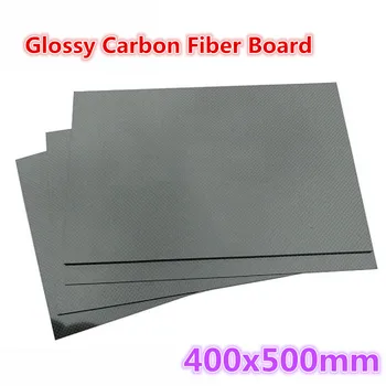 400X500mm 3K Pur Fibra de Carbon Foaie Lucioasă Placa de Bord 0.5/1/1/2/3/4/5mm Compozit de Înaltă Duritate RC Material Fibra de Carbon Bord