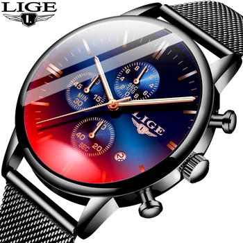 2020 LIGE Ceasuri Mens Top Brand de Lux Casual, Plasă Curea Ceas Moda Ceas Sport Barbati Impermeabil Cuarț Ceas Relogio Masculino