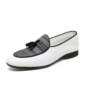 Oameni Noi de Moda din Piele Pu Formale Pantofi Rochie Vintage Clasic Masculin Casual Slip-on Tassel Loafer Pantofi Zapatos De Hombre 4M176