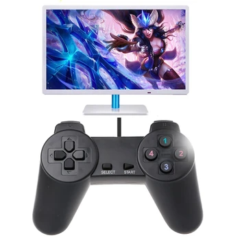 USB 2.0 Gaming Gamepad Joystick cu Fir Controler de Joc Pentru Laptop PC