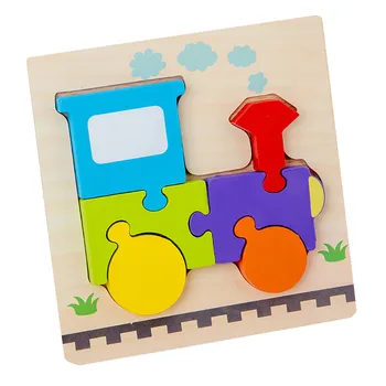 Puzzle din lemn Jucarii Educative Animale de Fructe de Trafic Jucarii din Lemn Pentru Copii Teaser Creier Copii 3D Jigsaw Puzzle Jucării pentru Copii