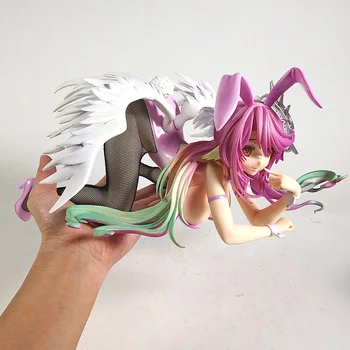 Nici Un Joc Nu Viata Jibril Fata Bunny Ver. Figura 1/4 Scară Papusa Anime Fată PVC Model de Jucărie