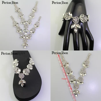 1BUC Varietate de stil stras mic decolteu V-forma de papuc de sticlă cristal de argint patch aplicatiile podoabă pentru rochie formale